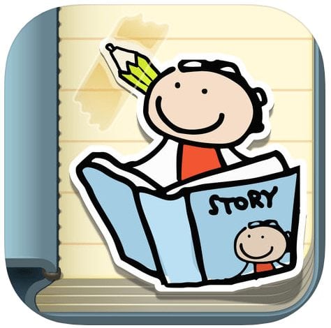 Image result for Kid in Story Book Maker app"