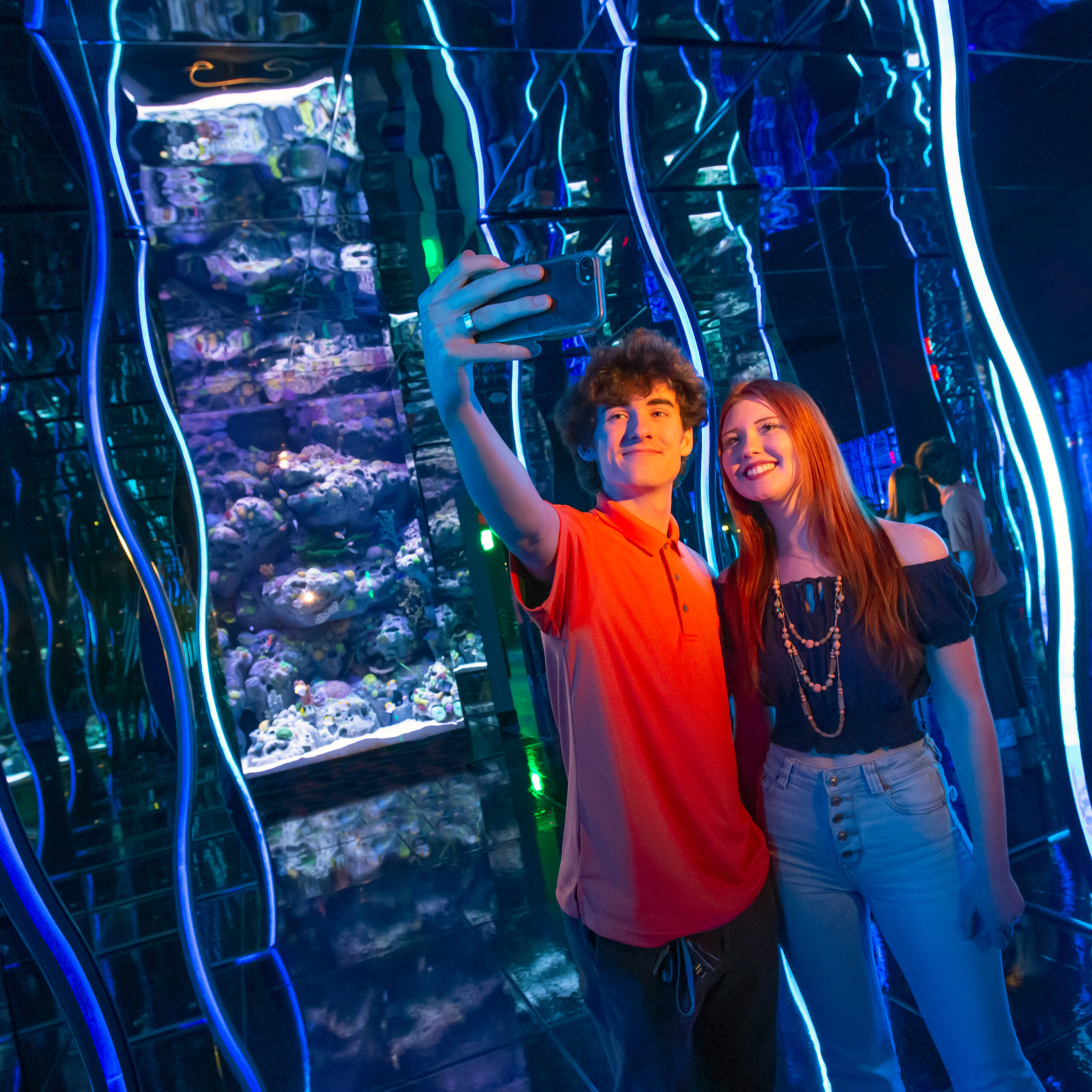 Young Couple Ocean Kaleidoscope