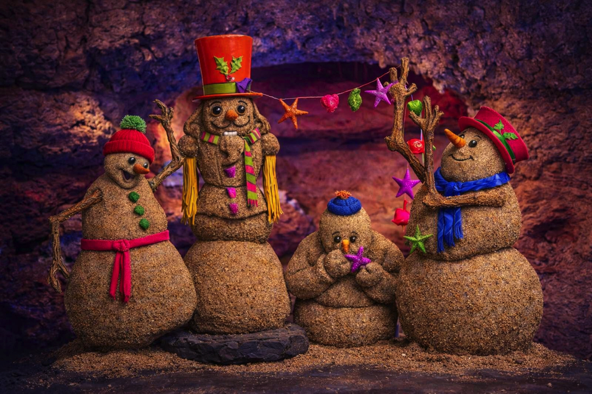 Glowing Waters Sandpeople for Christmas