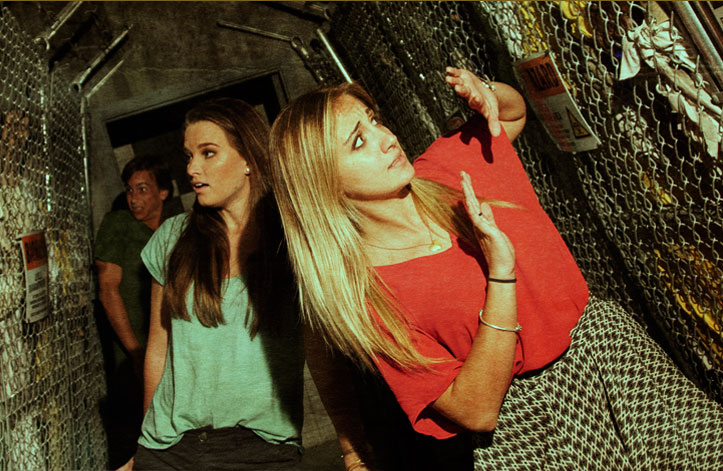 Guests in haunted house