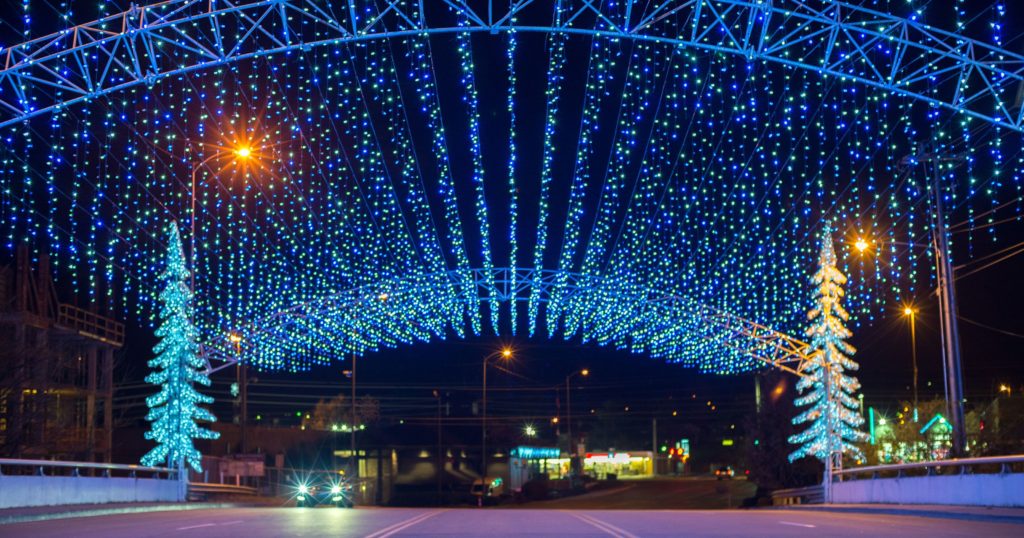 Winterfest Lights in Pigeon Forge, Tennessee