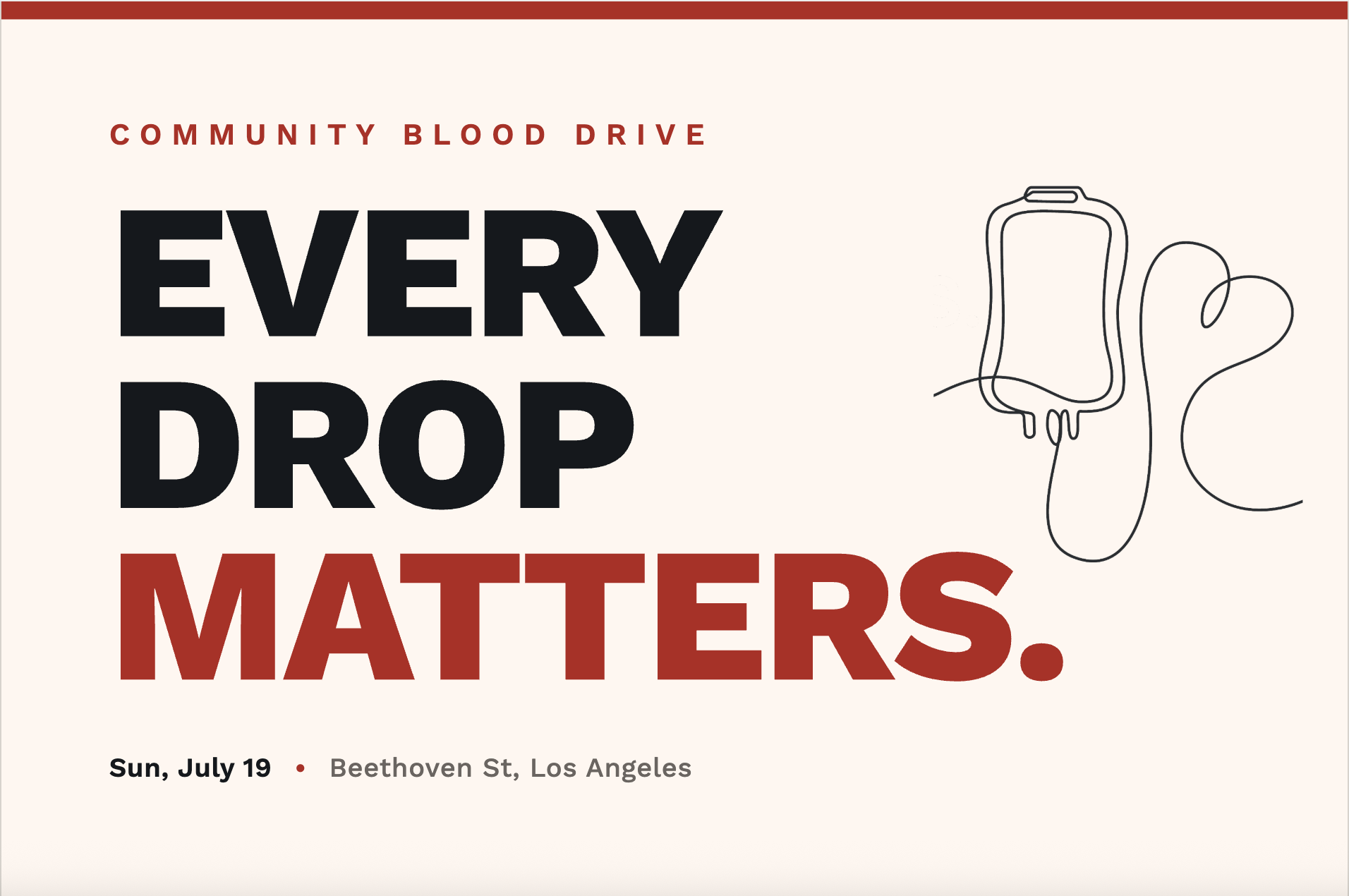 Every drop matters july 19